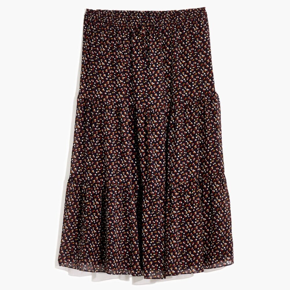 Madewell Georgette Tiered Maxi Skirt in Adorable Ditsy - Picture 4 of 7